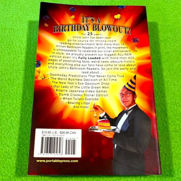 Uncle John’s Fully Loaded Bathroom Reader 25th Anniversary Edition SC Book EXC - Picture 2 of 9